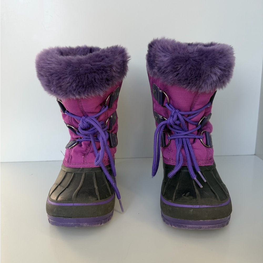 3M Thinsulate Pink and Purple Kids Snow Boots